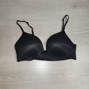 Victoria's Secret Incredible Padded Wireless Bra Black 32D Multiway Straps Soft